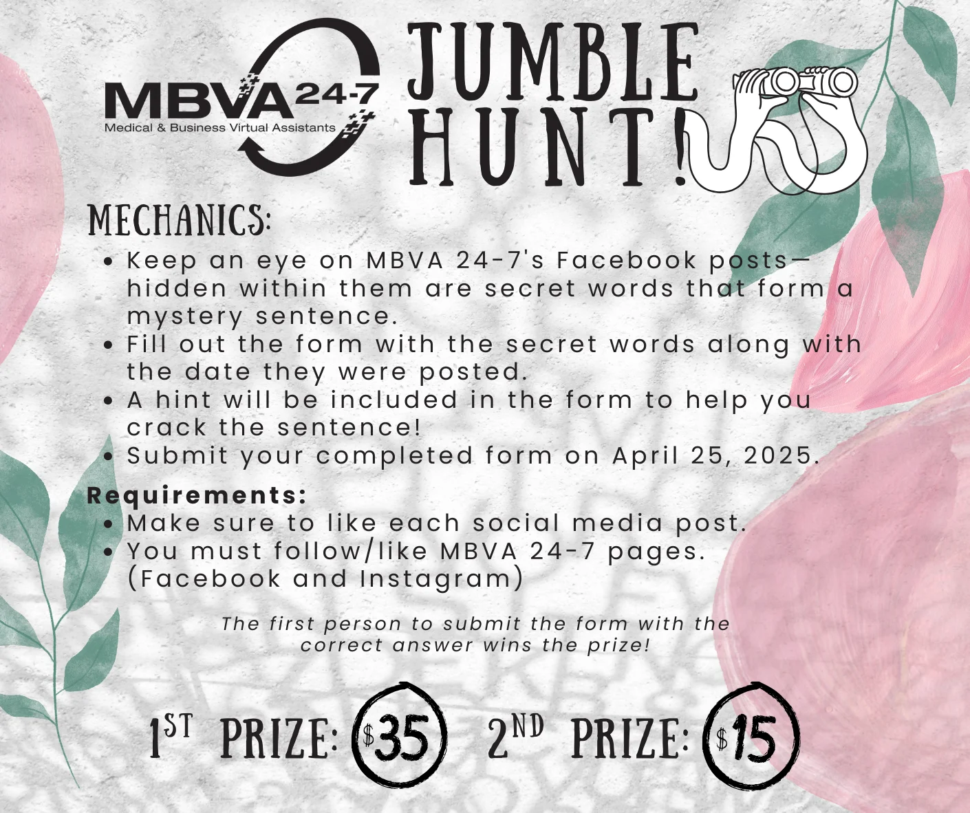 MBVA JUMBLE HUNT